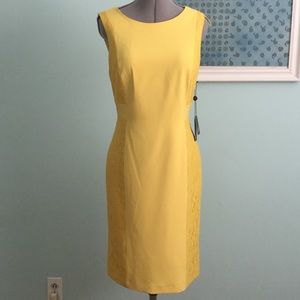 Adrianna Papell -Yellow Sleeveless Dress